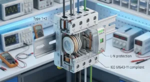 Tiêu chuẩn chống sét IEC 61643 là gì?, Sơ đồ cấu tạo thiết bị chống sét lan truyền SPD tuân thủ tiêu chuẩn quốc tế IEC 61643-11